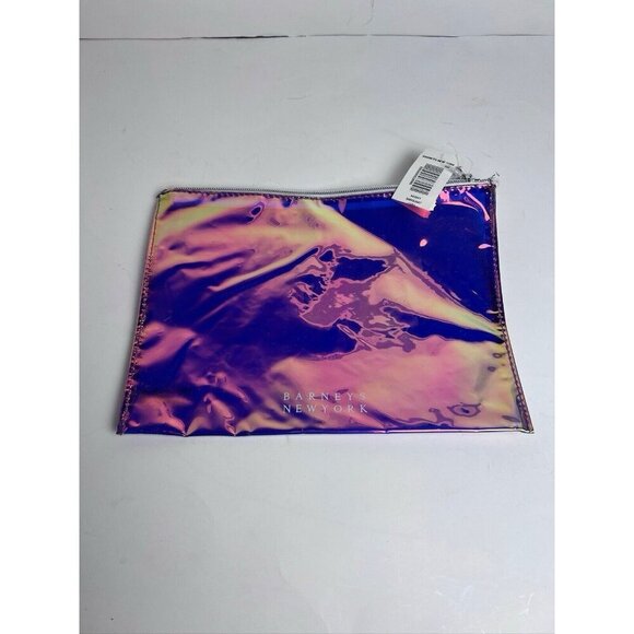 Barney's New York Iridescent Zip Wristlet Pouch NWT - Picture 1 of 6